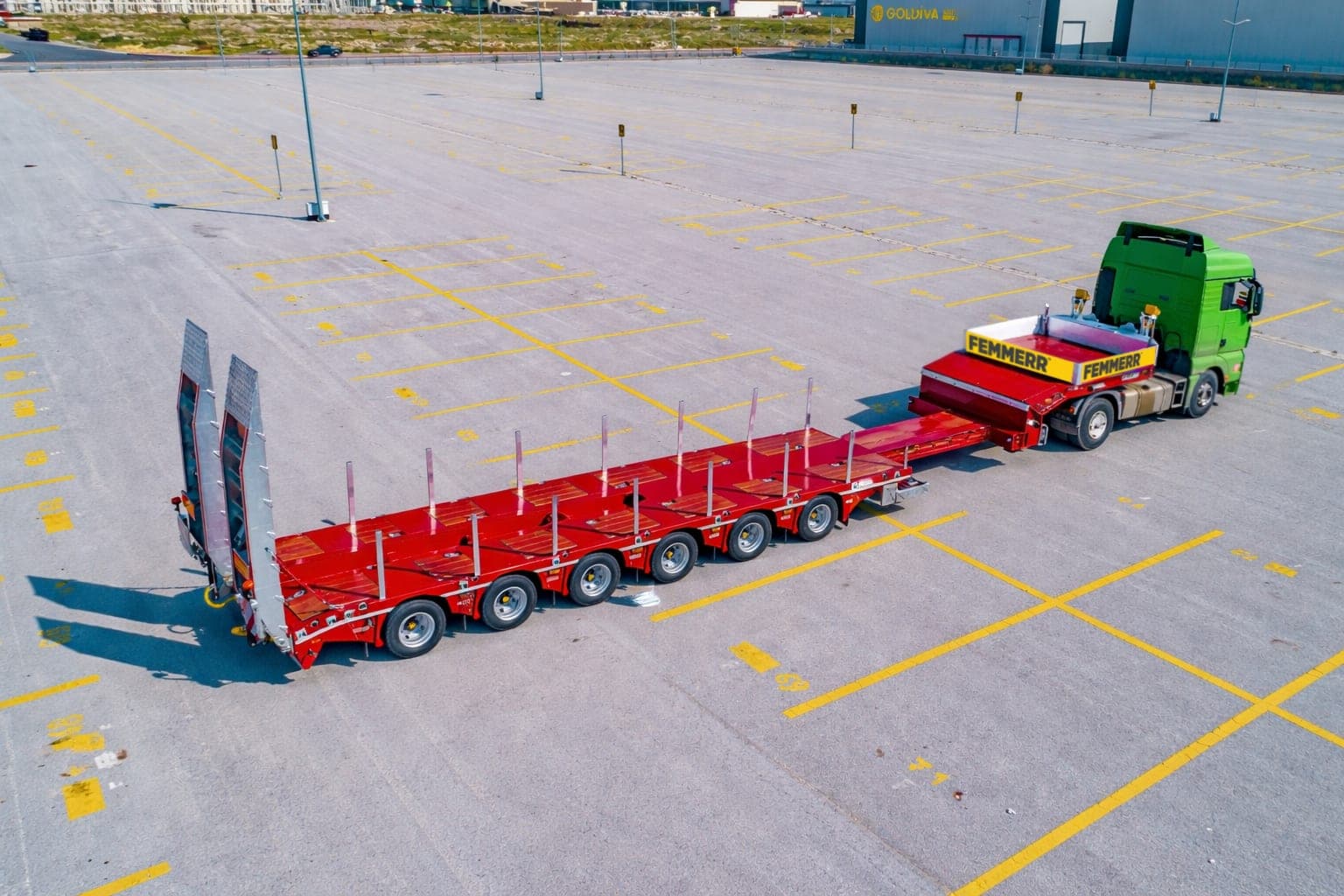 Femmerr Trailer Extendable Lowbed Semi Trailer